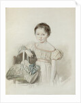 Portrait of a Girl With Hat In Her Hand by Anonymous