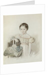 Portrait of a Girl With Hat In Her Hand by Anonymous
