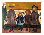 Four Girls in Åsgårdstrand by Anonymous