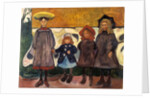 Four Girls in Åsgårdstrand by Anonymous