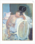 Woman Sitting with a Child in Her Arms by Anonymous