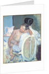 Woman Sitting with a Child in Her Arms by Anonymous