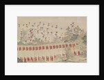 New Years Festival at the Pavilion of Pure Brightness. Detail: winter sports games by Anonymous
