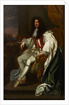 Portrait of Charles II of England, in the robes of the Order of the Garter by Anonymous