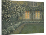 Le jardin blanc au crépuscule ( The white garden at dusk) by Anonymous