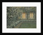 Le jardin blanc au crépuscule ( The white garden at dusk) by Anonymous