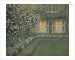 Le jardin blanc au crépuscule ( The white garden at dusk) by Anonymous