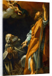 Virgin Mary appears to Saints James and Anthony Abbas by Anonymous