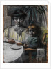 Portrait of the artists wife with daughter by Anonymous