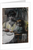 Portrait of the artists wife with daughter by Anonymous