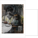Portrait of the artists wife with daughter by Anonymous