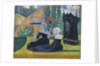 Breton Women with Umbrellas by Anonymous