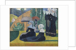 Breton Women with Umbrellas by Anonymous