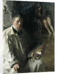 Self-portrait with Model by Anonymous