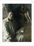 Self-portrait with Model by Anonymous
