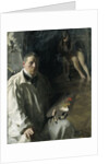 Self-portrait with Model by Anonymous