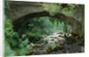 River under Old Stone Bridge by Anonymous