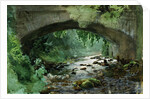 River under Old Stone Bridge by Anonymous