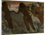 Peasant girls bathing in the sea at dusk by Anonymous