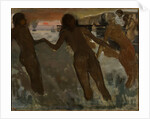 Peasant girls bathing in the sea at dusk by Anonymous