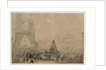 Arrival of the funeral procession with the remains of Louis XVI and Marie-Antoinette in Saint-Denis by Anonymous