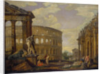 Landscape with Hercules and ruins of ancient Rome by Anonymous