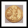 Gold Dinar with Bust of Shapur I the Great by Anonymous