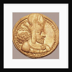 Gold Dinar with Bust of Shapur I the Great by Anonymous