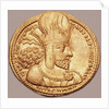 Gold Dinar with Bust of Shapur I the Great by Anonymous