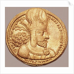 Gold Dinar with Bust of Shapur I the Great by Anonymous