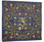 Embroidery with the Depiction of the Allegory of Time by Anonymous