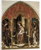 The Virgin and Child with Saints Michael the Archangel and Bartholomew by Anonymous