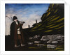 Herder with flock by Anonymous