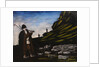 Herder with flock by Anonymous