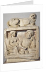 Tombstone depicting a ritual meal by Anonymous