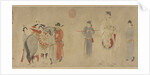 Yang Guifei Mounting a Horse, Emperor Xuanzong on horseback by Anonymous
