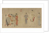 Yang Guifei Mounting a Horse, Emperor Xuanzong on horseback by Anonymous