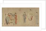 Yang Guifei Mounting a Horse, Emperor Xuanzong on horseback by Anonymous