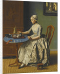 A Dutch Girl At Breakfast by Anonymous