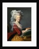 Marie Antoinette with a book by Anonymous