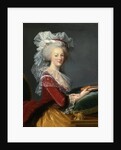 Marie Antoinette with a book by Anonymous