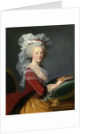 Marie Antoinette with a book by Anonymous