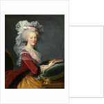 Marie Antoinette with a book by Anonymous