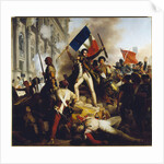 Battle outside the Hôtel de Ville, 28 July 1830 by Anonymous