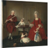 Portrait of Mr. And Mrs. James Blew And Their Three Children In An Elegant Interior by Anonymous