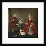 Portrait of Mr. And Mrs. James Blew And Their Three Children In An Elegant Interior by Anonymous