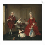 Portrait of Mr. And Mrs. James Blew And Their Three Children In An Elegant Interior by Anonymous