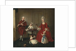 Portrait of Mr. And Mrs. James Blew And Their Three Children In An Elegant Interior by Anonymous