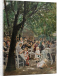 Munich beer garden by Anonymous