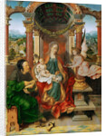 The Madonna and Child with Saint Joseph (Winged Altar, central panel) by Anonymous